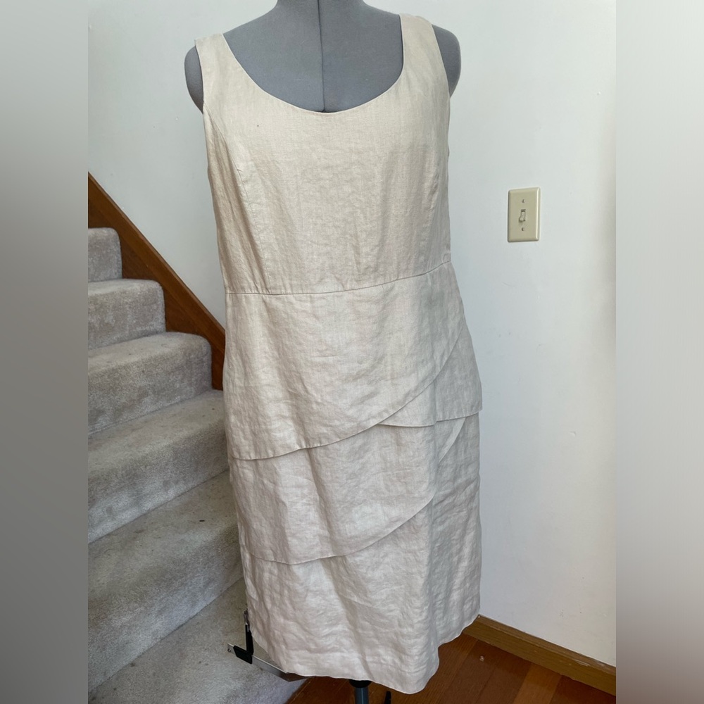 Adrienne Vittadini 100% linen Dress